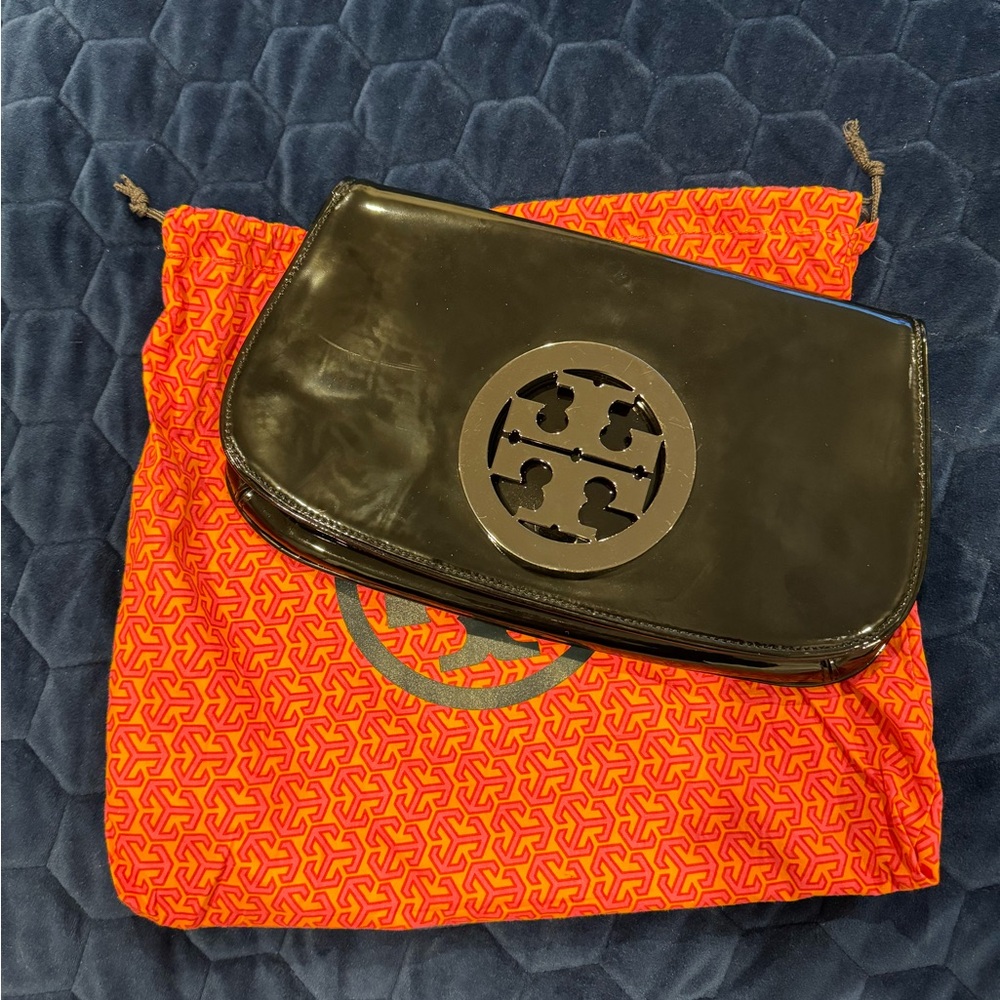 Tory Butch Black Clutch